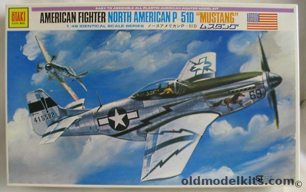 Otaki 1/48 North American P-51D Mustang - Burma 1945 - 'Old Crow' Major Anderson's Aircraft 363 FS England - RAF 112, OT2-13 plastic model kit